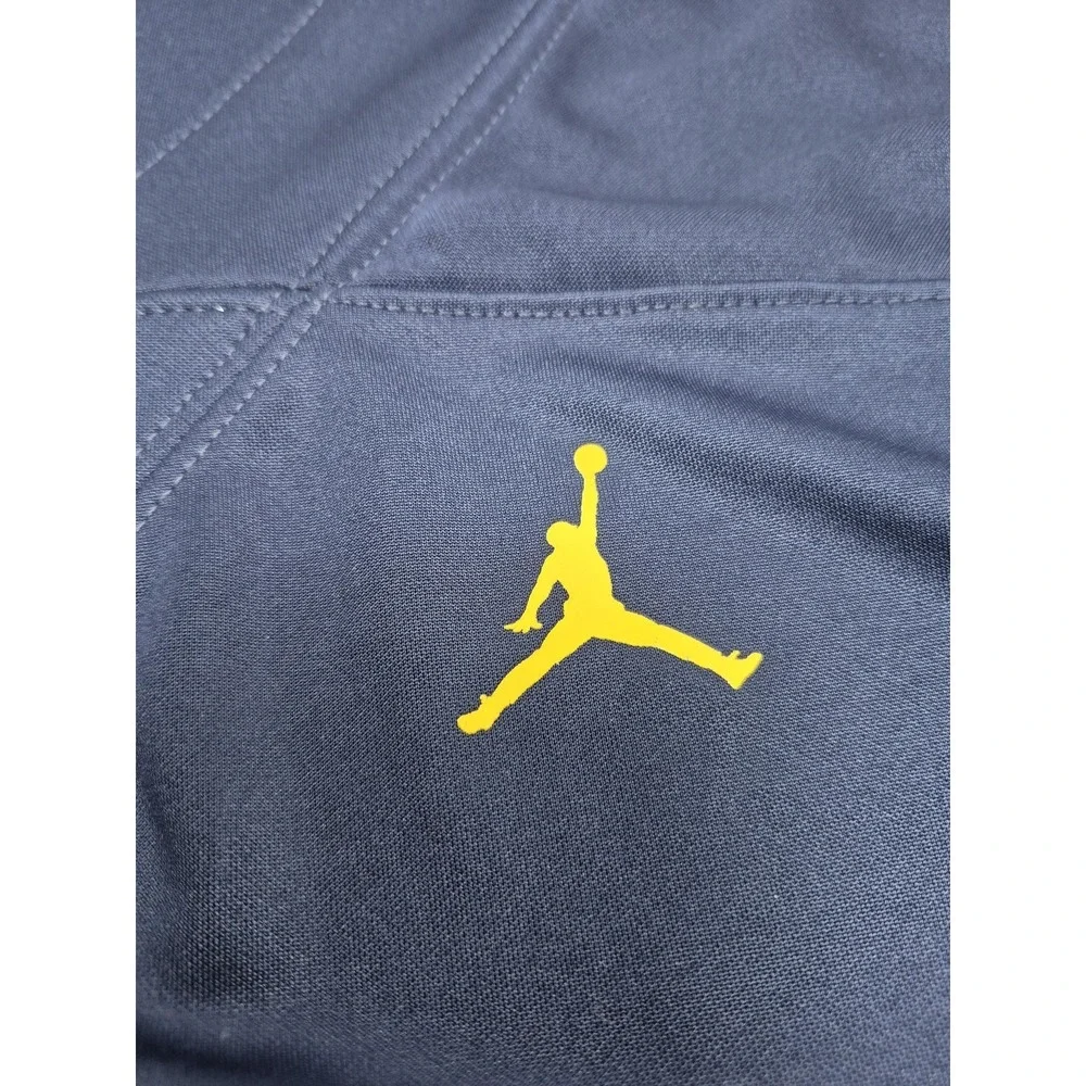 Wolverines Jordan Dri-FIT Shirt Mens 2XL Blue Short Sleeve Football Jersey